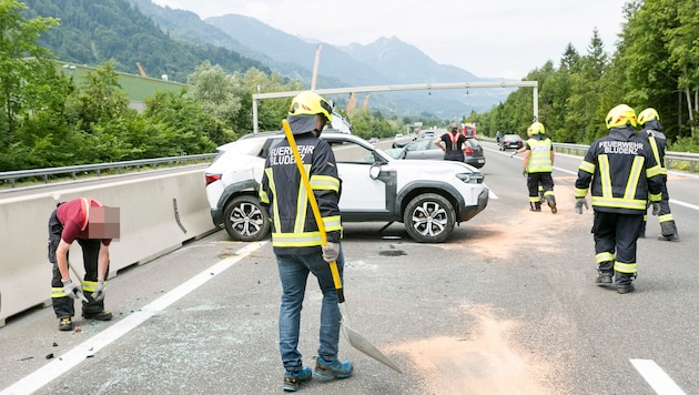 Auf der Walgauautobahn bot sich ein Bild der Verwüstung.