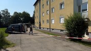 In dieser Wohnanlage passierte der schreckliche Mord.