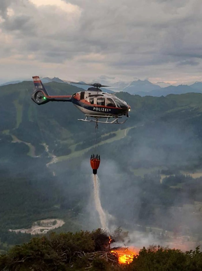 Waldbrand in Mühlbach