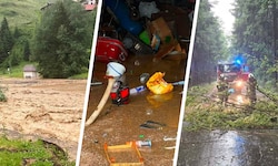 Unwetter halten nach der Hitzewelle die Feuerwehren in Atem.