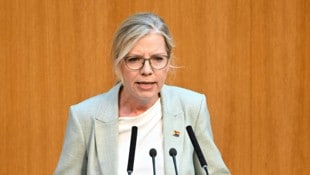 Leonore Gewessler (Grüne) hat der Bundesregierung vorgeworfen, zu wenig beim Hitze- und ...