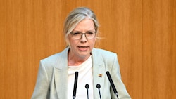 Leonore Gewessler (Grüne) hat der Bundesregierung vorgeworfen, zu wenig beim Hitze- und ...