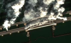 Mit Nebelmaschinen versucht Russland, die Krim-Brücke vor den Augen der Ukraine zu verschleiern. ...