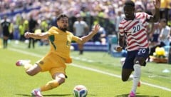 Jacob Italiano (l.) musste seinen Auftritt auf der WM-Bühne für Australien beenden.