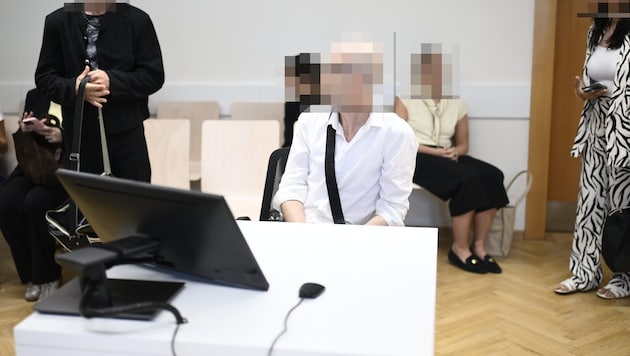Der Vater bzw. Onkel, für den die UNschuldsvermutung gilt, am Dienstag im Wiener Landesgericht.