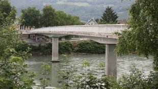 Der Überfuhrsteg in Salzburg