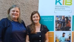 Die scheidende KIB-Chefin Andrea Fauner (links) mit Freizeitbetreuerin Elisabeth Neururer.
