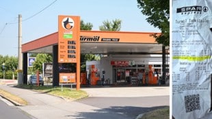 Krone KREATIV/Markus Wenzel, privat An dieser Tankstelle in der Wiener Straße in Linz wird ein Bistroaufschlag von 80 Cent ...
