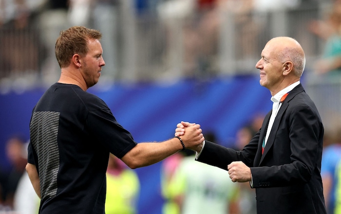 Bernd Neuendorf (right) with Julian Nagelsmann.