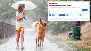 Unsere interaktive Regenkarte (siehe unten) zeigt Ihnen, wann es in Ihrer Gemeinde regnen wird.