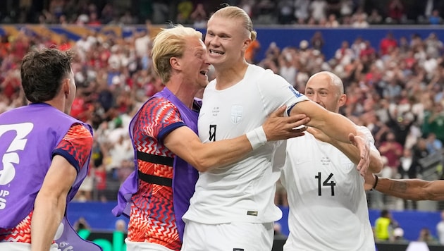 Erling Haaland was there when the Norwegians needed him!