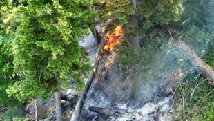 Das Feuer beschäftigte die Einsatzkräfte stundenlang.