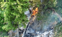 Das Feuer beschäftigte die Einsatzkräfte stundenlang.