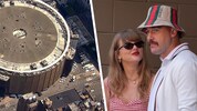 Ein WCBS-Hubschrauber filmte am Dienstag (30. Juni) große Lkws vor dem Madison Square Garden. Es ...