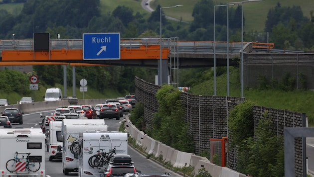 Der Unfall ereignete sich gestern auf der A10 bei Kuchl