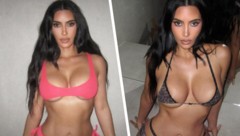 Winzige Stoffstücke, große Aufmerksamkeit: Kim Kardashian präsentiert ihren Leo- und ...