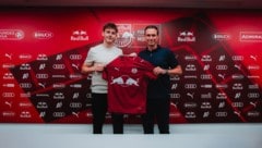 Bartosz Mazurek (li.) mit Sportchef Marcus Mann