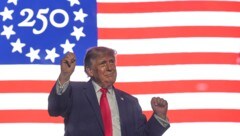 Donald Trump nutzt die 250-Jahr-Feierlichkeiten für seine parteipolitischen Zwecke.