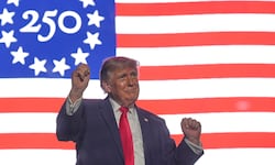 Donald Trump nutzt die 250-Jahr-Feierlichkeiten für seine parteipolitischen Zwecke.