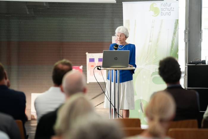 Eine letzte Ansprach in ihrem Amt als Obfrau des Naturschutzbunds