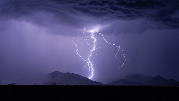 Im Gebirge sind Gewitter besonders gefährlich.