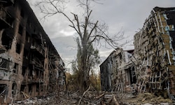 Die Stadt Kostjantyniwka in der Ostukraine ist seit Monaten heftig umkämpft. Für minimale ...