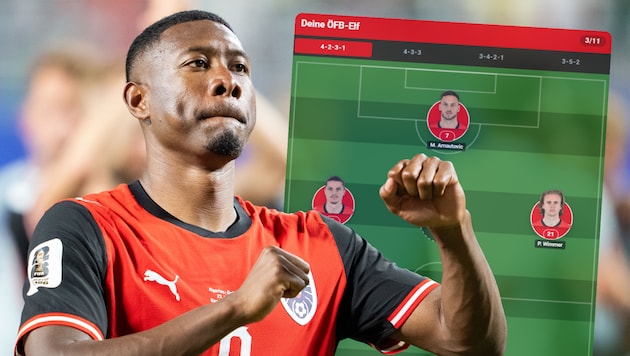 Schafft es David Alaba in Ihr Team gegen Spanien?
