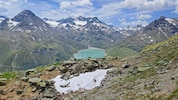 Beeindruckend: Der Ausblick Richtung Silvretta-Stausee.
