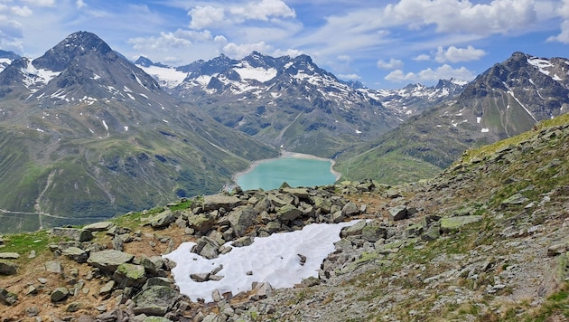 Beeindruckend: Der Ausblick Richtung Silvretta-Stausee.