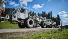 Die seismischen Messungen mit Spezial-Lkw sind abgeschlossen, Experten analysieren jetzt das ...