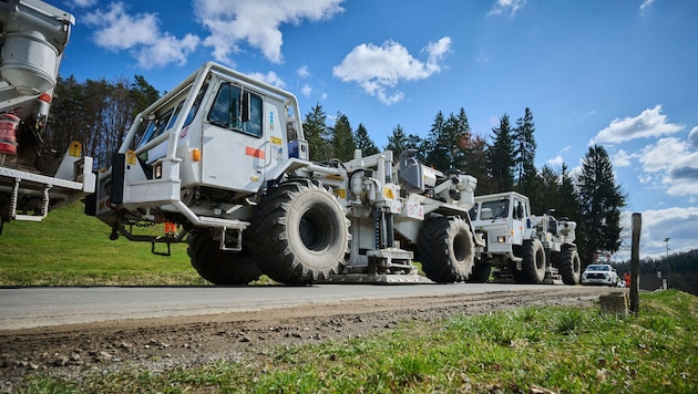 Die seismischen Messungen mit Spezial-Lkw sind abgeschlossen, Experten analysieren jetzt das ...