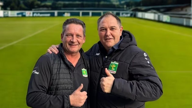 Präsident Cirolini (l.) und Sportdirektor Wallner (r.) haben in Kitzbühel viel vor.