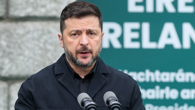 Der ukrainische Präsident Wolodymyr Selenskyj zielte mit seiner Kritik auch indirekt auf das ...