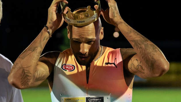 Marcell Jacobs krönte seine Weltklasse-Leistung.