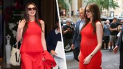 Anne Hathaway präsentierte jetzt zum ersten Mal stolz ihren Babybauch.