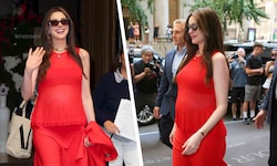 Anne Hathaway präsentierte jetzt zum ersten Mal stolz ihren Babybauch.