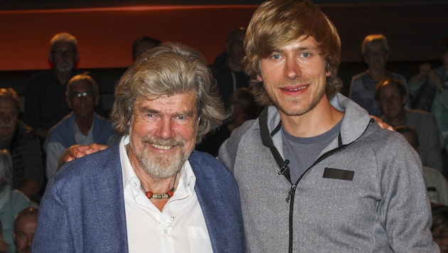 Simon Messner mit seinem Vater Reinhold Messner, mit dem er momentan keinen Kontakt hat.