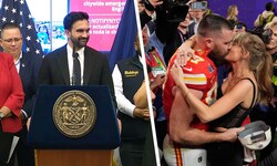 *Mega-Hitze & Traumhochzeit: New Yorks Bürgermeister feiert Taylor Swifts & Travis ...