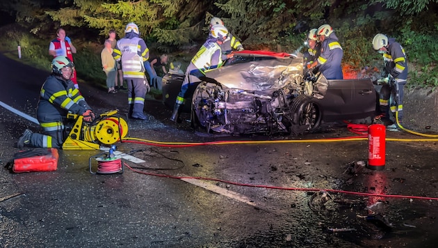 Die Feuerwehren Hall, Admont und Weng waren im Einsatz.