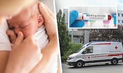 Seit einer Woche liegt die Mutter mit ihrem Baby im Landesklinikum Mistelbach. Beim Buben war ...