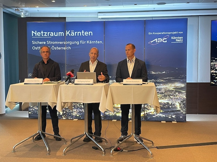 Präsentierten Projektstand: Christian Bellina, Wolfang Hafner und Gernot Kowatsch (v.l.n.r.)
