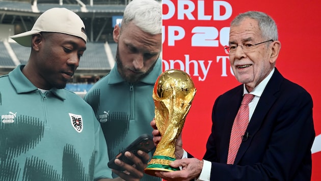 Alexander van der Bellen drückt dem Nationalteam fest die Daumen.