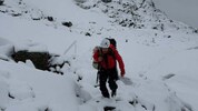 Die Söldener Bergretter kämpften sich durch den Schnee auf fast 3200 Meter hinauf.