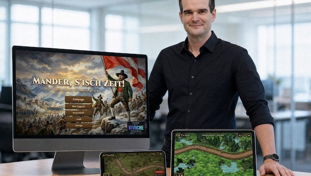 Markus Kirchmair hat Tirols Freiheitsheld Andreas Hofer in einen Spiele-Star verwandelt.