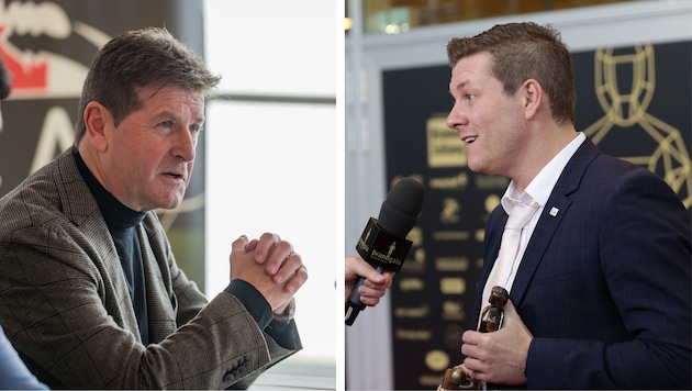 WAC-Präsident Dietmar Riegler und Gewerkschaftsboss Gernot Baumgartner.