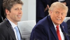 OpenAI-Chef Sam Altman mit US-Präsident Donald Trump