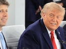 OpenAI-Chef Sam Altman mit US-Präsident Donald Trump