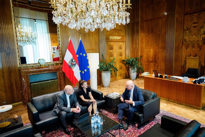 Stocker im Gespräch mit Christian Nusser und Petja Mladenova