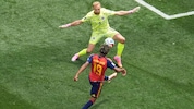 Alex Schlager hielt bei der WM auch gegen Weltmeister Spanien um Yamal bärenstark.