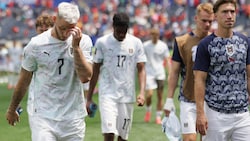 Nach dem WM-Aus war die Enttäuschung bei Marko Arnautovic (li.) und seinen Teamkollegen groß.